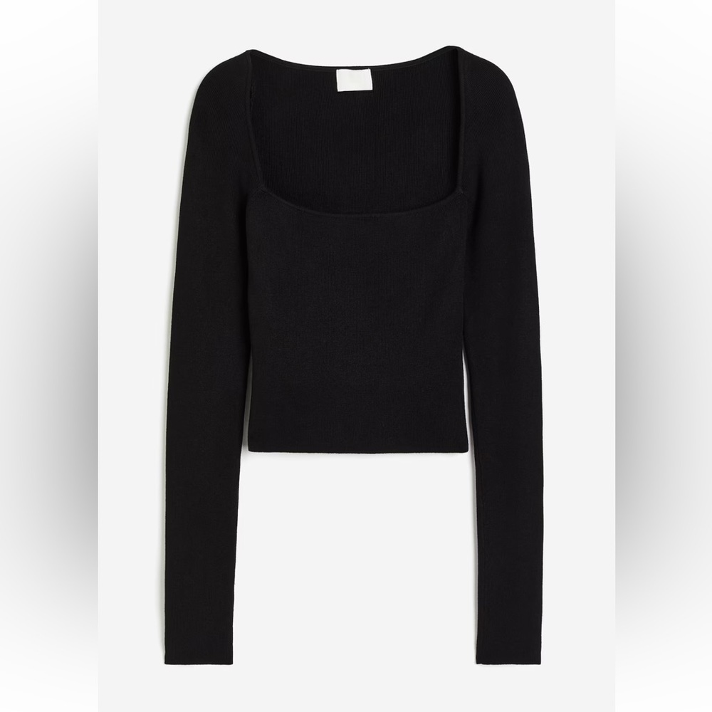 NWT H&M Square Neck Crop Top